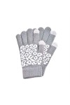 DDMINE Mode Lepoard Cachemire épais Chaud Gants for Femmes tricoté Adulte Hiver Gants décontractés écran Tactile Gants Color