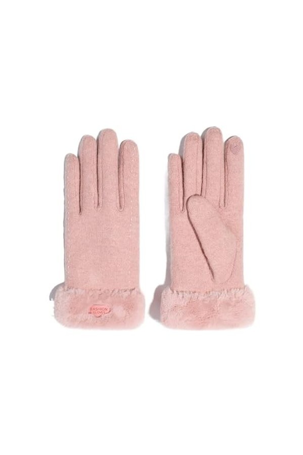QLSWZC Gants Hiver Femme Chaud Gants Chauds rembourrés dextérieur for Femmes en Cachemire dhiver, Gants à écran Tactile en 