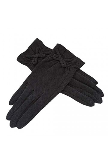 Rekaf Gants de crème solaire de coton de la femme printemps Summer Coton Pure Couleur simple antidérapant Gant à doigt mince 