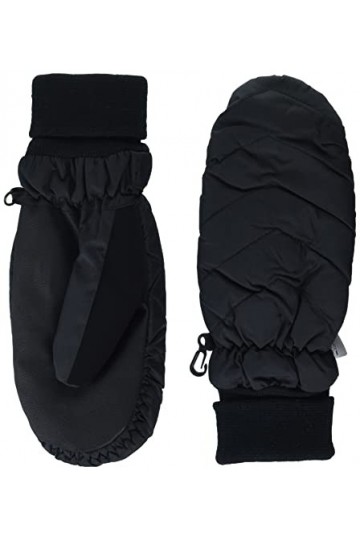 Amazon Essentials Womens Puffy Mittens Moufles, Noir, L-XL