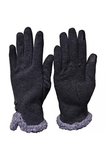 Outrip Gants dhiver pour femmes, texte à écran tactile, gants pour temps froid doublés en molleton chaud