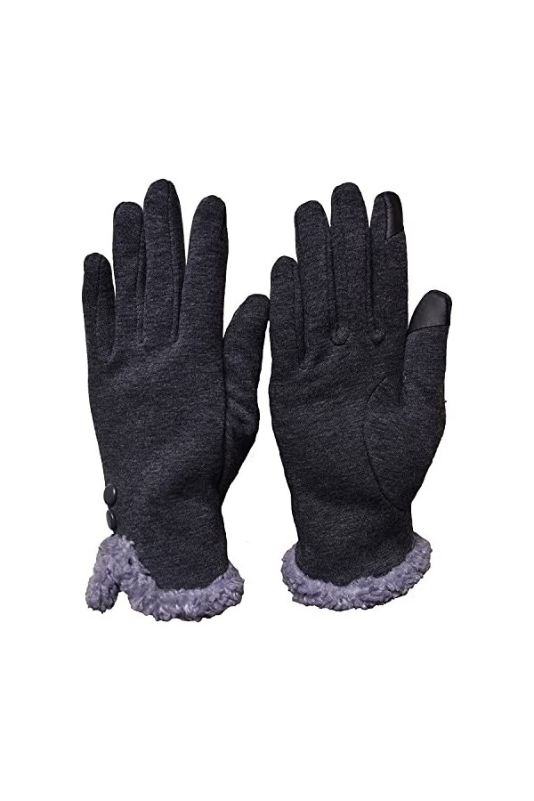 Outrip Gants dhiver pour femmes, texte à écran tactile, gants pour temps froid doublés en molleton chaud