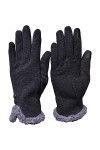 Outrip Gants dhiver pour femmes, texte à écran tactile, gants pour temps froid doublés en molleton chaud