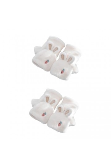 Didiseaon 2 Paires De Mitaines À Rabat Gants En Tricot De Noël Gants À Demi-Doigts Avec Housse De Moufle Gants À Rabat Conver