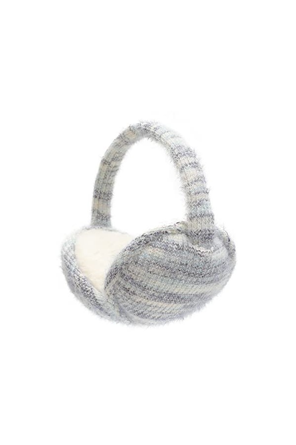 ZLYC Hiver Pliables Laine Tricoter Cache Oreilles pour Femmes Hommes Rose ,Taille unique