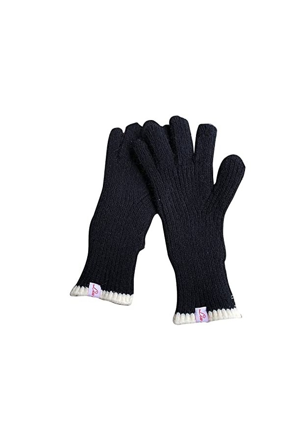 Gants dhiver et dautomne avec écran tactile - Gants à deux doigts - Coupe-vent - Pour femme et enfant - Tricotés - Moufles 