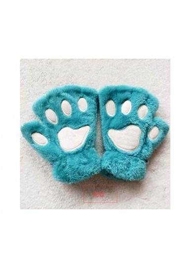 YUNGYE Femmes Fille Mignonne Griffe De Chat en Peluche Paw Moufles Doux Et Chaud en Peluche Court Fingerless Ours Fluffy Gant