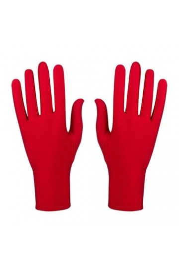 Gants Femme， Haute Élastique Doux Gants Tissu Respirant Stretch Crème Solaire Mitaines Etiquette Costume Prom Party Couleur V