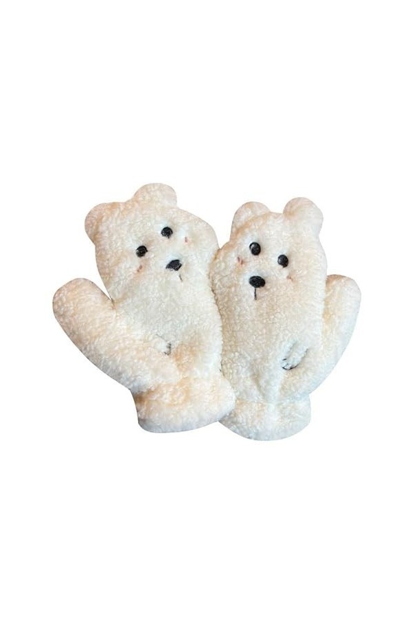 QLSWZC Gants Hiver Femme Chaud Hiver rembourré épaississement Chaud Hiver étudiant Cyclisme Gants Coupe-Vent Color : A, Size