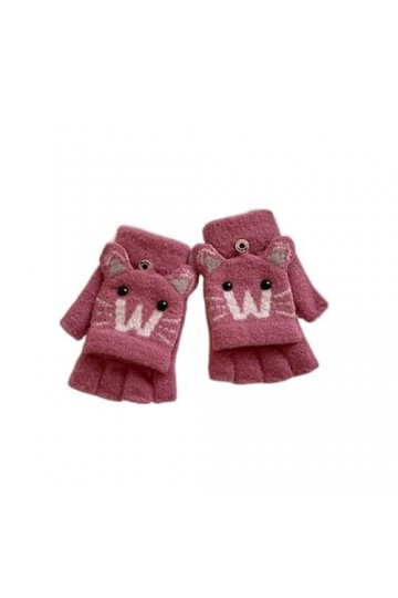 Gants Femme， Femmes demi-doigts gants sans doigts hiver mignon gants hiver accessoires for femmes cyclisme chauffe-mains Guan