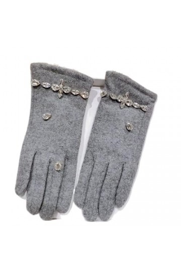 Gants Femme， Femmes écran tactile gants mode élégant cyclisme travail strass gants for lhiver Guantes Mujer Termicos Mujer E