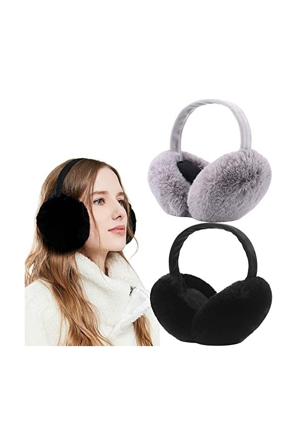 FSMILING Cache-oreilles Chauds pour Femmes Couvre Oreilles Cache-oreilles Fille Hiver en Plein Air Couvre-oreilles pour Homme