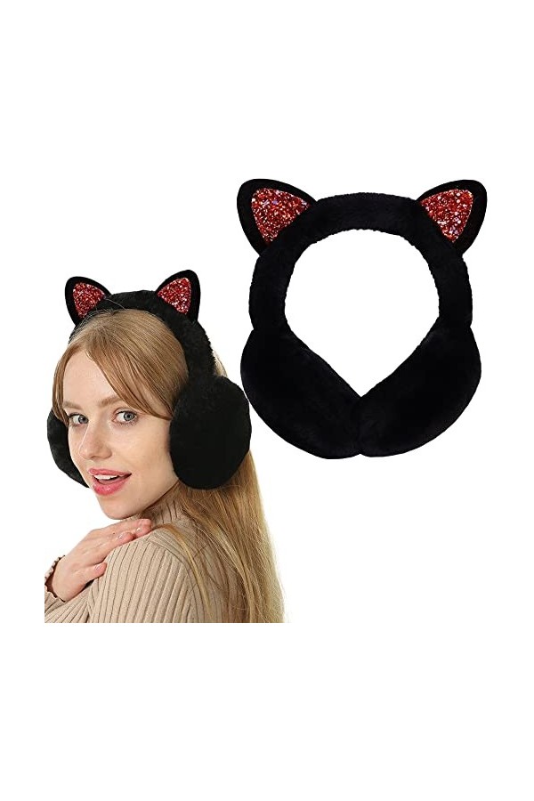 FSMILING Cache-oreilles Chauds pour Femmes Couvre Oreilles Cache-oreilles Fille Hiver en Plein Air Couvre-oreilles pour Homme