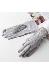 Yoaodpei Élégante printemps florale, gants pour femmes de mode dautomne et dété pour les voyages extérieurs, protection sol