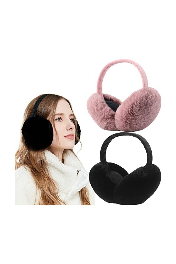 FSMILING Cache-oreilles Chauds pour Femmes Couvre Oreilles Cache-oreilles Fille Hiver en Plein Air Couvre-oreilles pour Homme