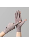 YYQBYY Dames Glace Soie Respirant Printemps Et Automne Gants Dété Dentelle Mince Anti-Ultraviolet Conduite Gants De Protecti