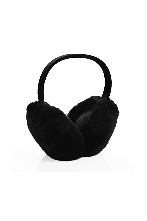 SAVITA Cache Oreilles Hiver, Mignon Cache Oreille Fourrure Cache Oreilles Chauds Pliables Couvre-Oreilles pour Temps Froid Fi