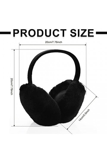 SAVITA Cache Oreilles Hiver, Mignon Cache Oreille Fourrure Cache Oreilles Chauds Pliables Couvre-Oreilles pour Temps Froid Fi