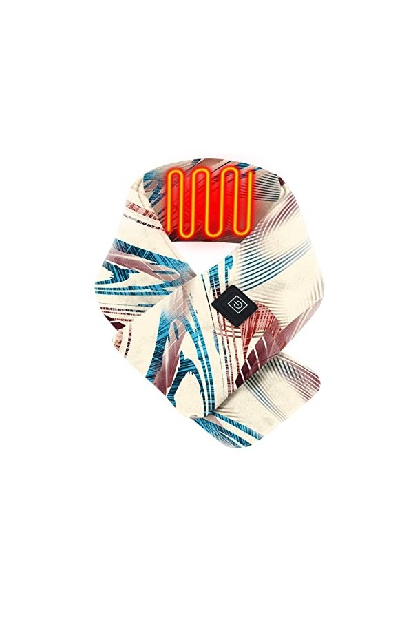 Écharpe Chauffe-Cou électrique pour Homme Femme Lavable Amovible, pour Cou Endolori et Raideur Écharpe DHiver Électrique ÉCh