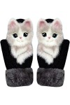 Gants danimaux dhiver mignons,Moufles en forme danimal mignon,mitaines en peluche pour lhiver,Mitaines Tricotées dhiver 