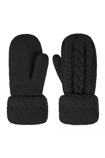Gants dhiver en tricot doux pour femme - Gants chauds en tricot thermique - Pour la course à pied, lextérieur, cadeaux dan