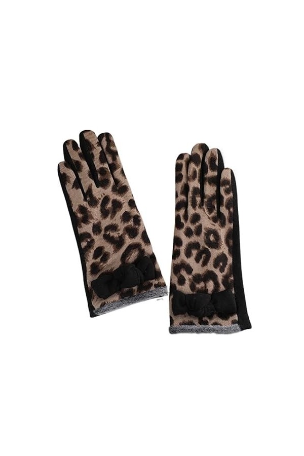 QLSWZC gants hiver femme chaud Élégants gants de cyclisme en plein air rembourrés et coupe-vent for femmes avec écran tactile