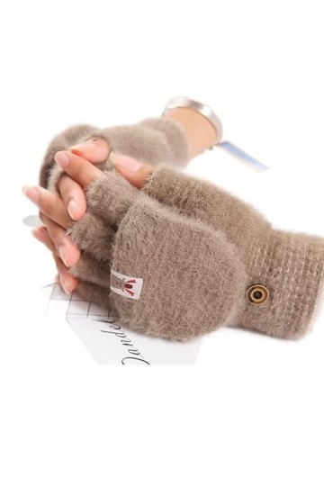 Gants Femme， Mitaines Flip gants thermiques doux moelleux écran tactile hiver chaud gants de travail for hommes femmes unisex