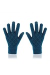 YJLGMM Unisexe Hiver Simple Couche Unique élastique élastique Gants de Conduite Chaude Femmes Femmes Jacquard Laine Tricot éc