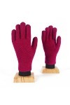 Liyinco Gants Chauds dhiver pour Femmes, Gants tricotés à Double Couche pour Adultes Gants épaissi en Peluche à lintérieur 