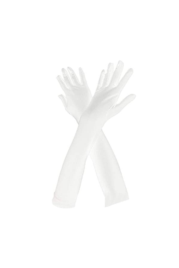 Dndrdhfb Moufles classiques en satin pour femme, comme sur limage, taille unique