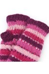 LOUDelephant Laine Tricot Manche Chauffe - Rayure - Rose, One Size
