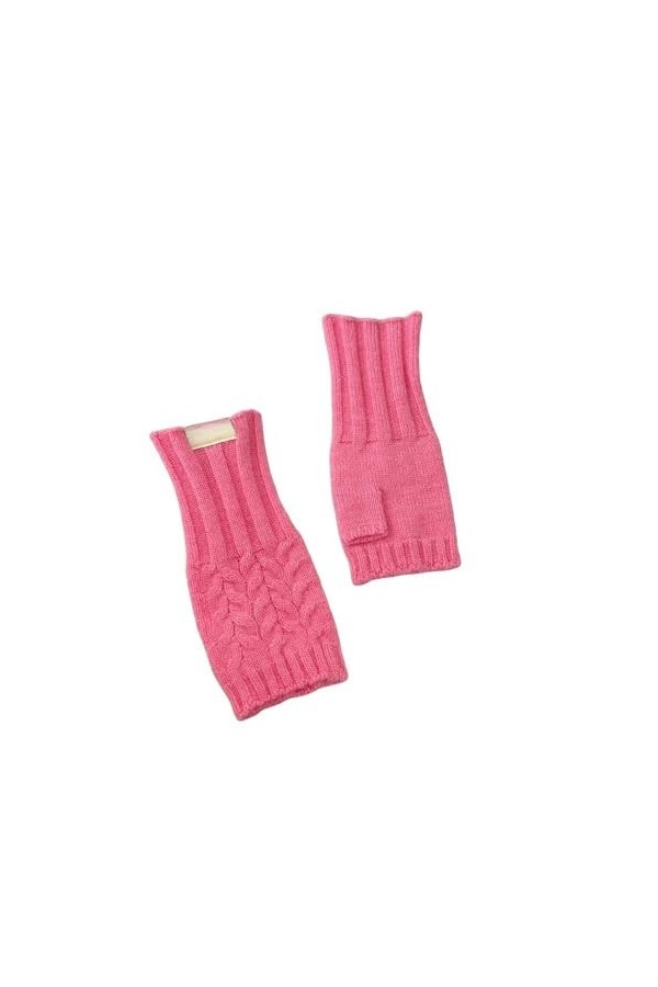 Gants Demi Doigts Pour Femmes Gants Sans Doigts En Tricot Torsadé Classiques Pour Femmes Mitaines Thermiques DHiver Gants Ch