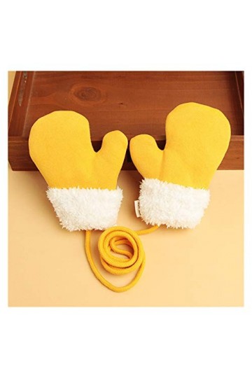 Aolongjs Gants tricotés Mitons dhiver pour Enfants de 1 à 3 Ans | Nouveaux Gants tricotés en Laine, pour bébés, Corde Chaude