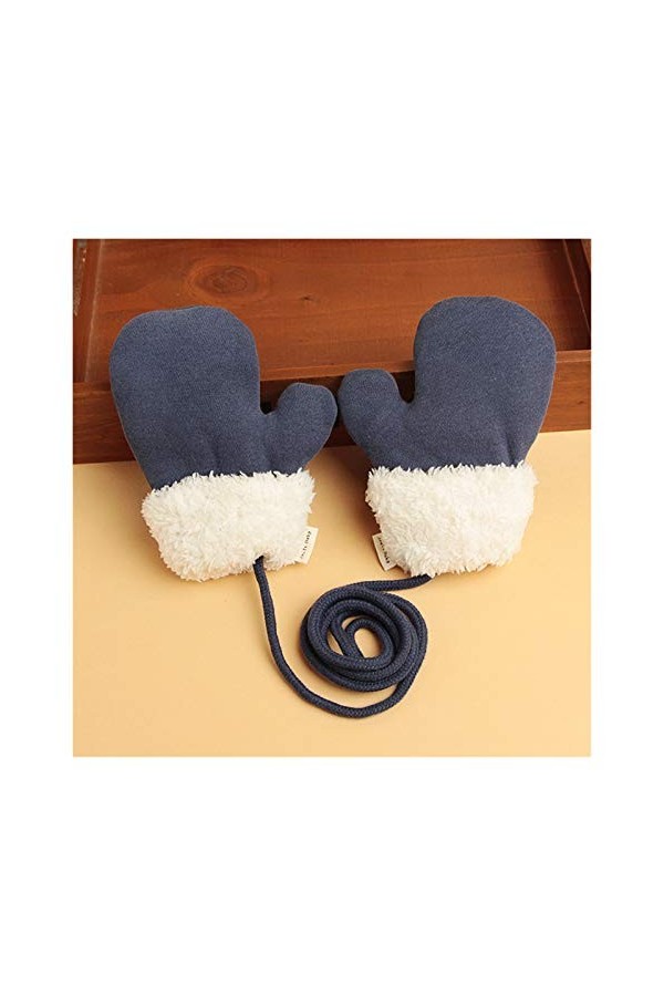 Aolongjs Gants tricotés Mitons dhiver pour Enfants de 1 à 3 Ans | Nouveaux Gants tricotés en Laine, pour bébés, Corde Chaude