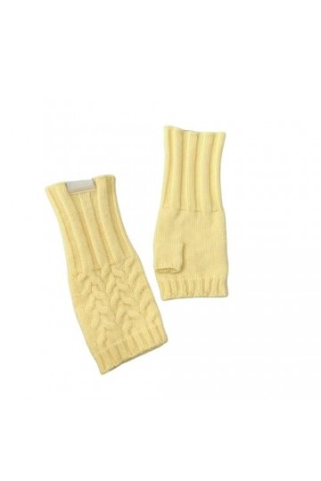 Gants Demi Doigts Pour Femmes Gants Sans Doigts En Tricot Torsadé Classiques Pour Femmes Mitaines Thermiques DHiver Avec Tro
