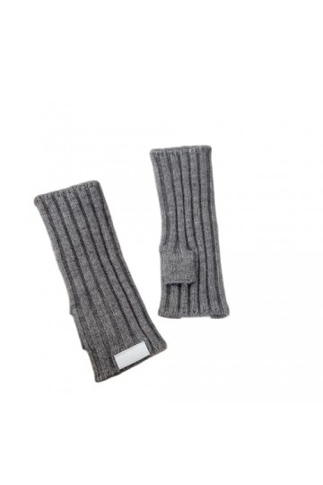 Gants Demi Doigts Pour Femmes Gants Sans Doigts En Tricot À Rayures Unies Pour Femmes Mitaines Thermiques DHiver Avec Trou P