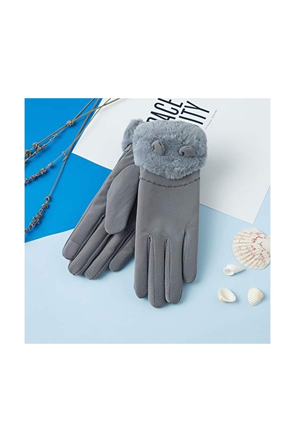 LUOXUEFEI Gants Femmes Sport dhiver Conduite Écran Tactile Dame Mitaines Chaudes Gants Féminins