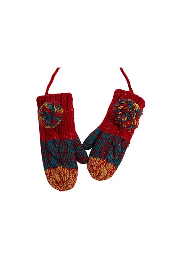 Gants DHiver Gants DHiver Mode Femme Gants Tricotés Mignons Gants Chauds Et Velours