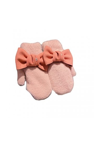 Gants Femmebig Bowknot Gants Sortie Cyclisme Fille Gants Etudiants Femme Automne/Hiver Gants Rose