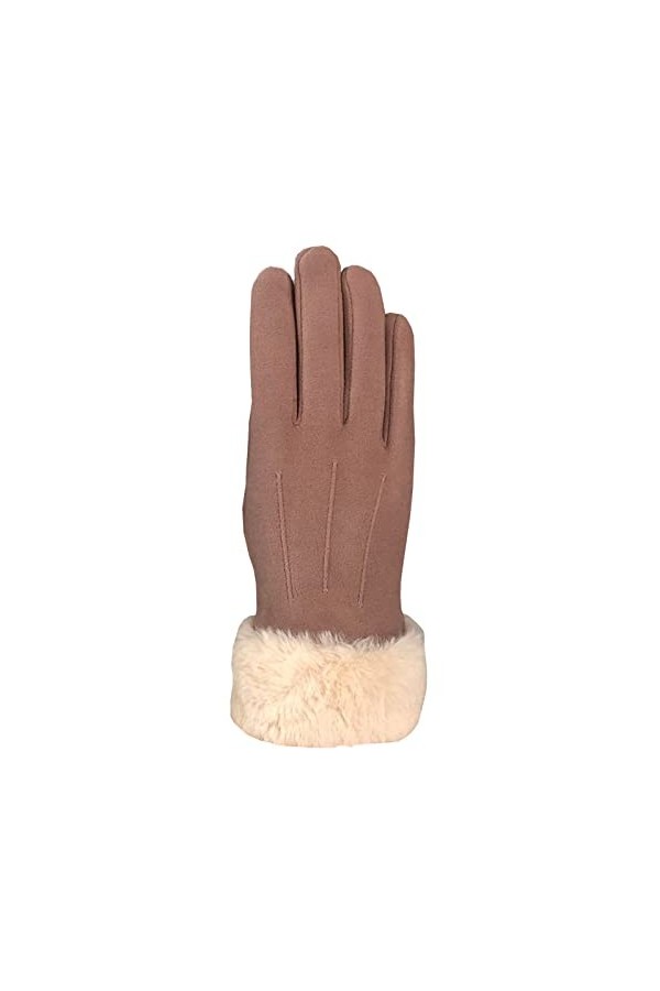 Plus Chaud Gants Automne Et Hiver Plus Gants Chauds en Velours Femme Bouche en Laine À Trois Lignes Écran Tactile en Velours 