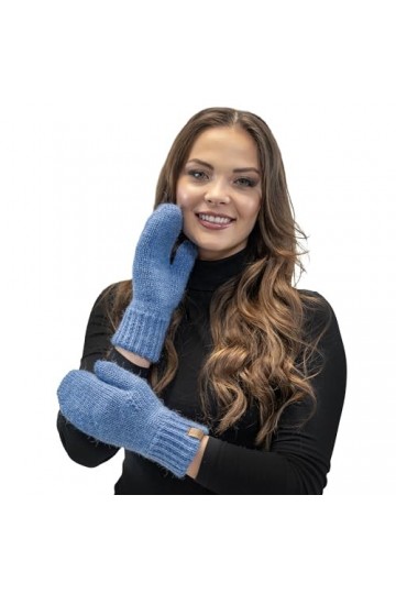 VIVISENCE Gants pour Hiver Moufles 7015R, Jeans,UNI