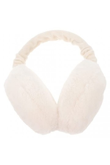 Hemoton Cache-oreilles doux en peluche pour lhiver - Accessoire pour femme et fille - Blanc