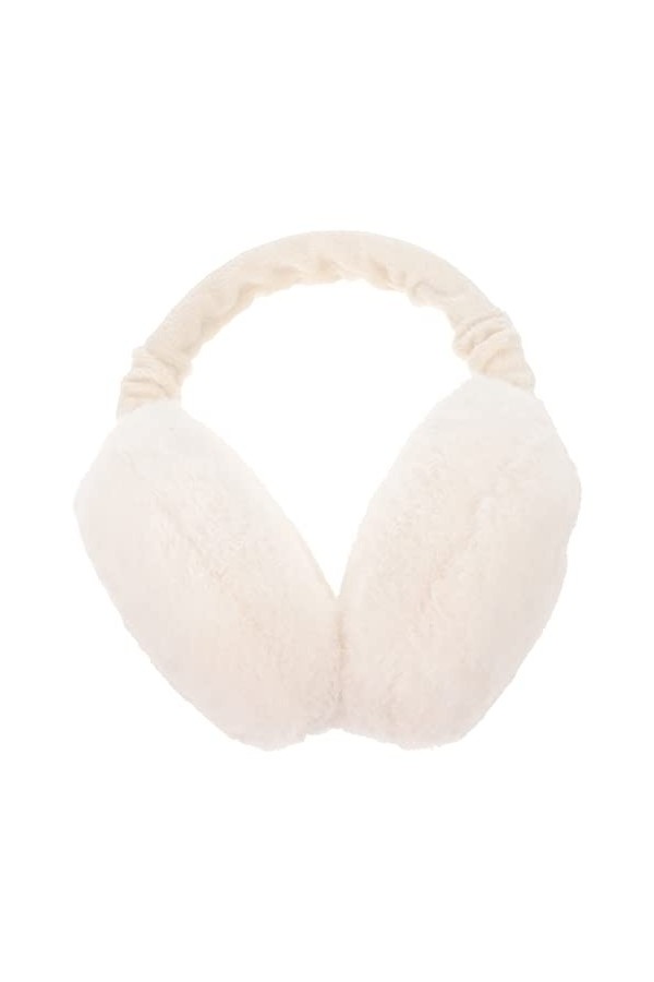 Hemoton Cache-oreilles doux en peluche pour lhiver - Accessoire pour femme et fille - Blanc