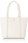 Tommy Hilfiger Cabas Femme Sac Tommy Life Shopper CB Fermeture Éclair, Ecru Feather White/Oatmilk Mix , Taille Unique