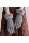 LUOXUEFEI Gants Gants À Écran Tactile Femmes Gants Chauds dhiver Dames Conduisant des Mitaines À Doublure en Polaire