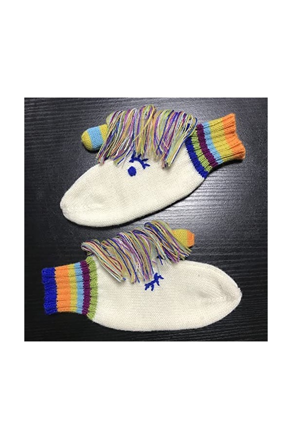 Gants Pour Femmes Gants DHiver Adulte Automne Et Hiver Gants Tricotés Chauds Blanc