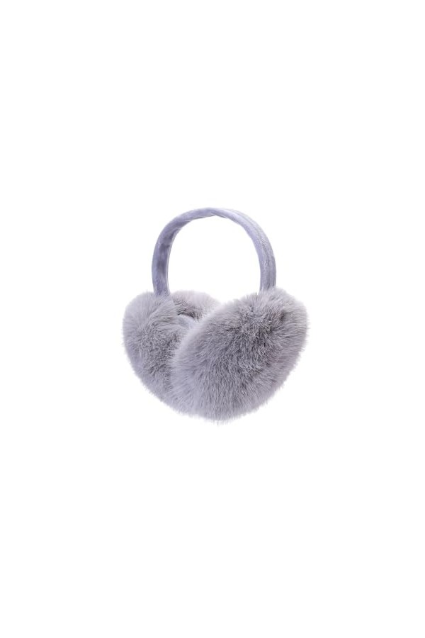 ARG Cache-oreilles en fausse fourrure pour femmes et filles, blanc, taille unique