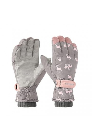 OWv204 Gants dhiver chauds et mignons imprimés pour homme et femme