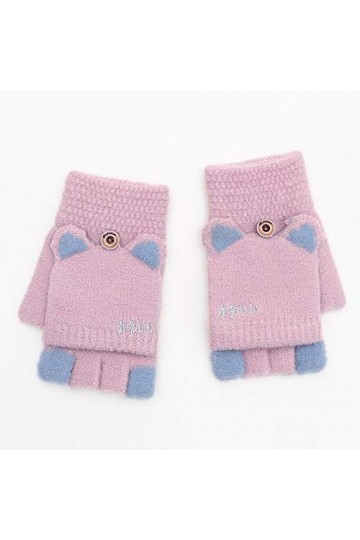 Gants sans Doigts pour Femmes,1 Paire De Gants Mi-Doigts Tricotés Créatifs pour Femmes Mitaines sans Doigts Gants Convertible