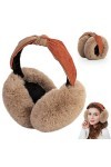 Udbrud Cache-oreilles en Peluche pliable, Cache-oreilles dhiver pour femme Peluche Cache Oreilles Earmuffs dextérieur Protè